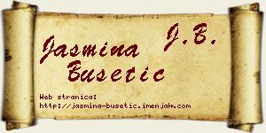 Jasmina Bušetić vizit kartica